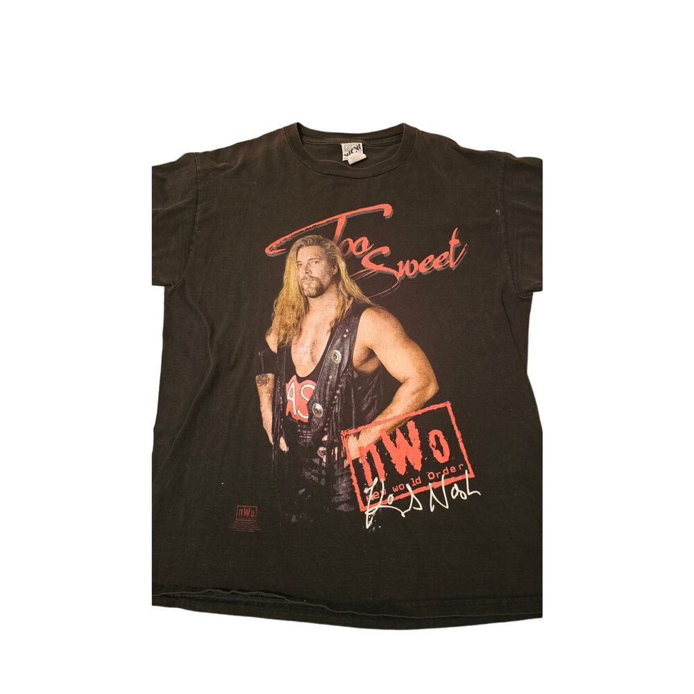 VINTAGE WRESTLING NWO KEVIN NASH TOO SWEET TEE SHIRT 1998 SIZE large